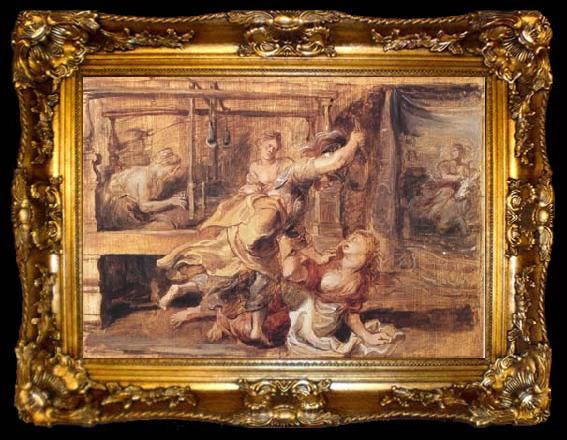 framed  Peter Paul Rubens Arachne Punished by Minerva (mk27), ta009-2